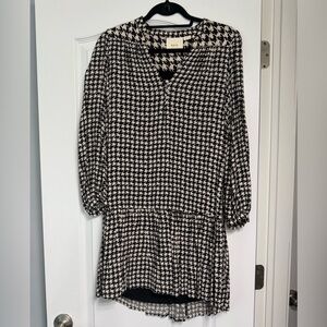 Maeve Anthropologie black & white drop waist dress, size XS excellent condition